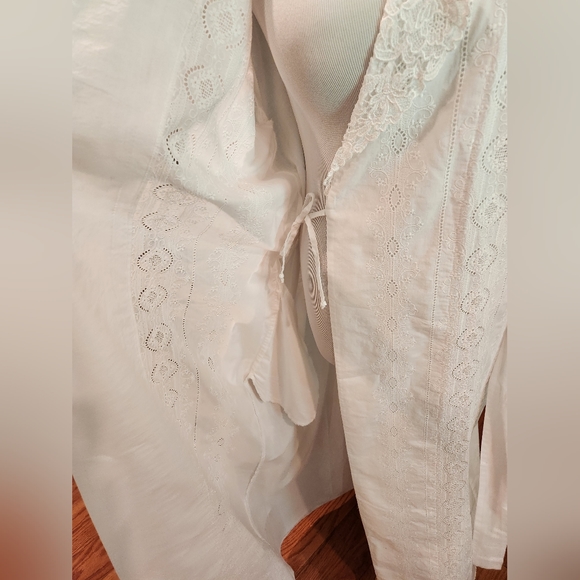 Eileen West Queen Ann's Lace for Neiman Marcus Edwardian Dressing Gown Robe - Picture 8 of 8